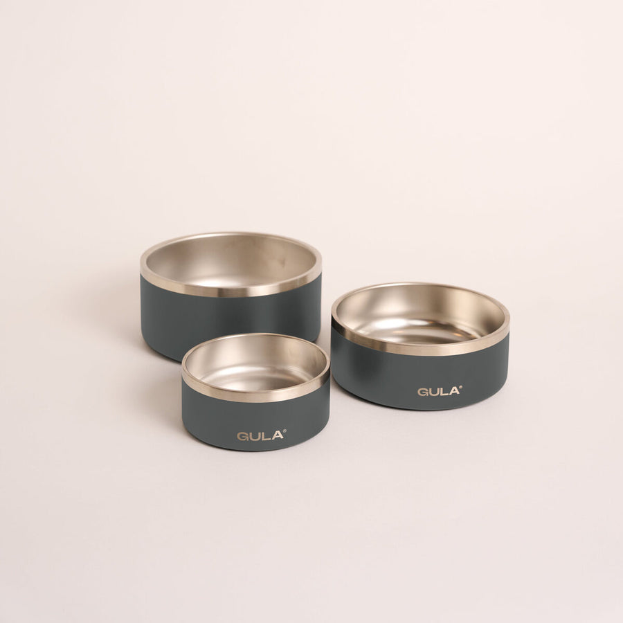 Dog Bowl - Olive Green Stainless Steel