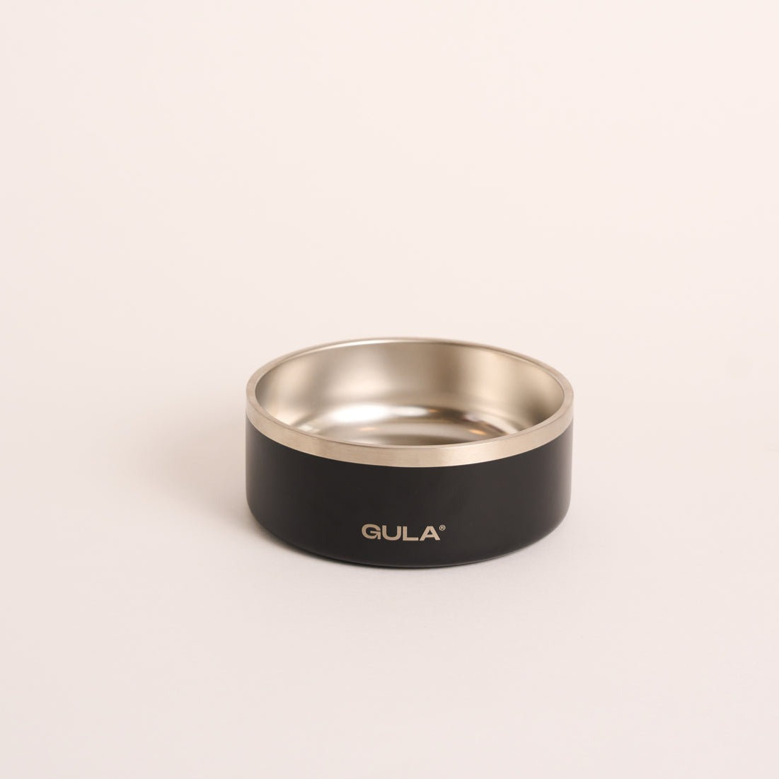 Dog Bowl - Black Stainless Steel - S - Height: 5.7CM / Diameter: 14CM - Gula Dog Care